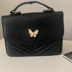 Black Purse with Butterfly on Front